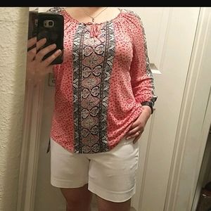 Lucky Brand_Boho Western Floral Top